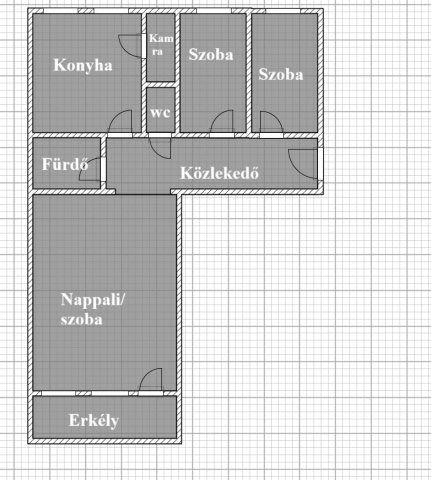 Eladó panellakás, Kecskeméten 47.9 M Ft, 3 szobás