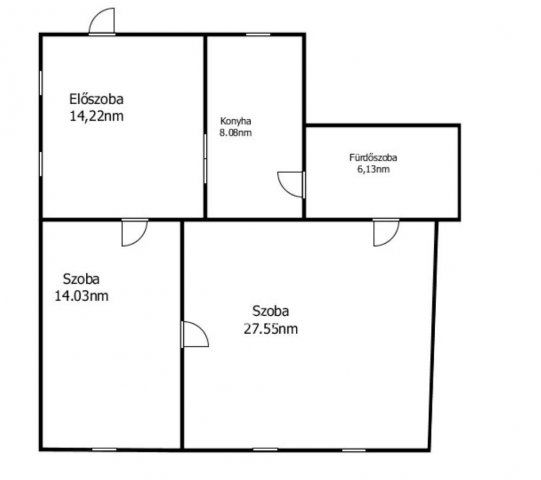 Eladó téglalakás, Kunszentmártonban 4.5 M Ft, 2 szobás