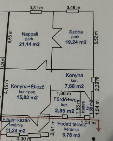 Kiadó téglalakás, albérlet, Nyírbátorban 230 E Ft / hó