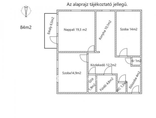 Eladó téglalakás, Budapesten, XIV. kerületben 129 M Ft, 3 szobás