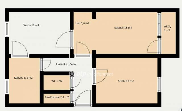 Eladó panellakás, Győrött 53.5 M Ft, 3+1 szobás