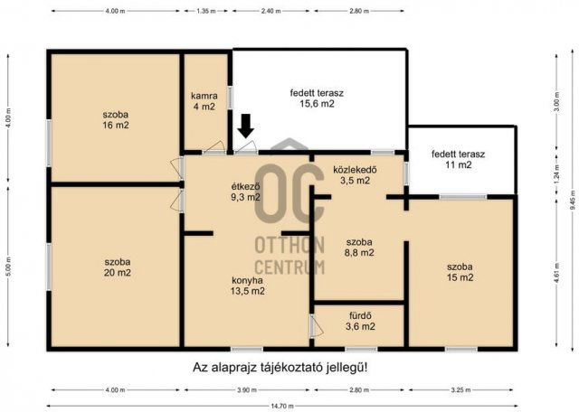 Eladó családi ház, Zalatárnokon 38 M Ft, 4 szobás