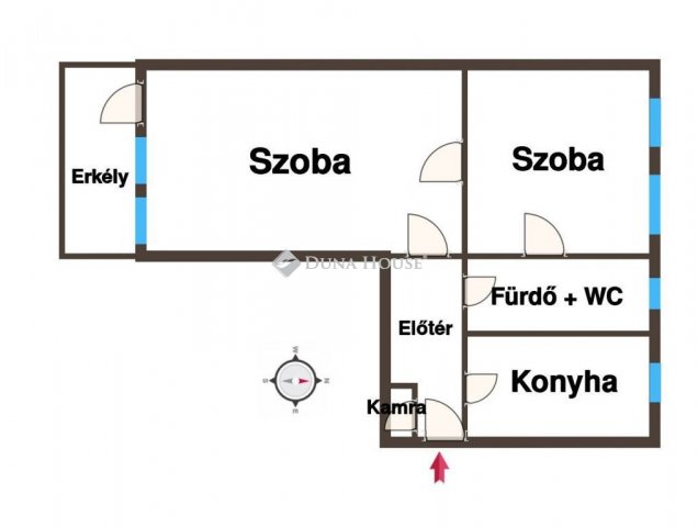 Eladó téglalakás, Kiskunfélegyházán 34.9 M Ft, 2 szobás