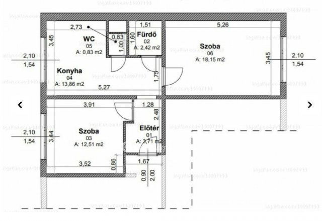 Eladó panellakás, Miskolcon 25.99 M Ft, 2 szobás