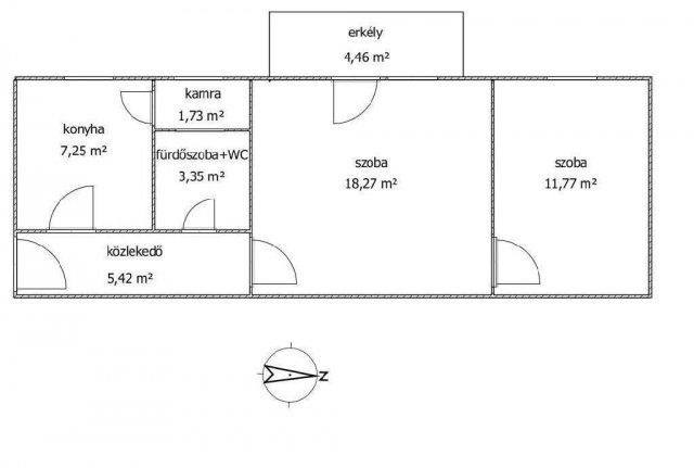 Eladó téglalakás, Pécsett 33.8 M Ft, 2 szobás