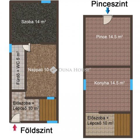 Eladó családi ház, Diósdon 45 M Ft, 2 szobás