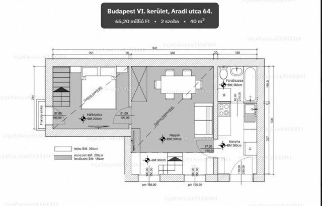 Eladó téglalakás, Budapesten, VI. kerületben, Aradi utcában