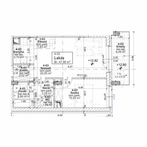 Eladó téglalakás, Budapesten, XIII. kerületben, Jász utcában