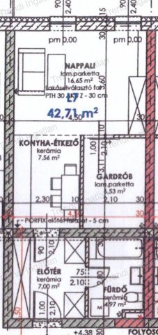 Eladó téglalakás, Csornán 39.9 M Ft, 1 szobás
