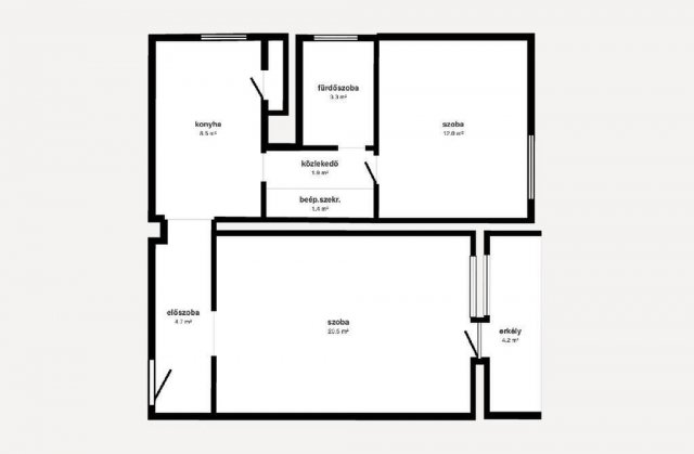 Eladó téglalakás, Miskolcon 31.9 M Ft, 2 szobás