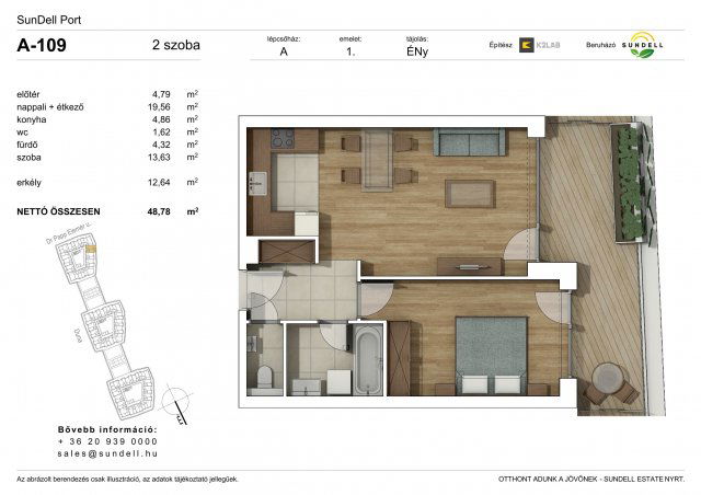 Eladó téglalakás, Budapesten, XI. kerületben 96.7 M Ft, 2 szobás