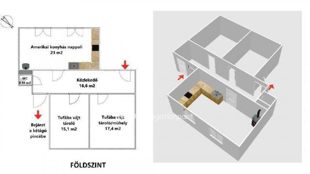 Eladó családi ház, Ostoroson 25 M Ft, 2+1 szobás