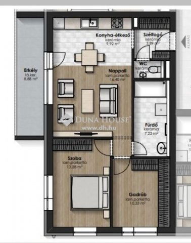 Eladó téglalakás, Szombathelyen 64.9 M Ft, 3 szobás