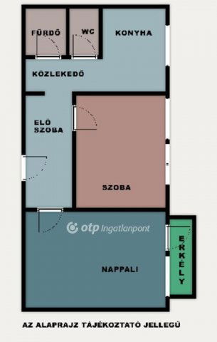 Eladó panellakás, Nyíregyházán 45.5 M Ft, 2 szobás