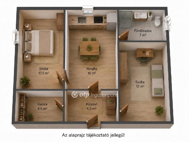 Eladó családi ház, Kunszentmiklóson 26.5 M Ft, 2 szobás