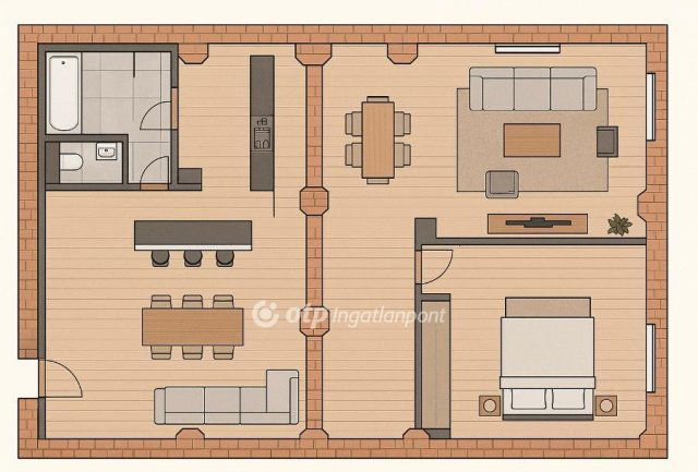 Eladó téglalakás, Budapesten, XXIII. kerületben 49 M Ft