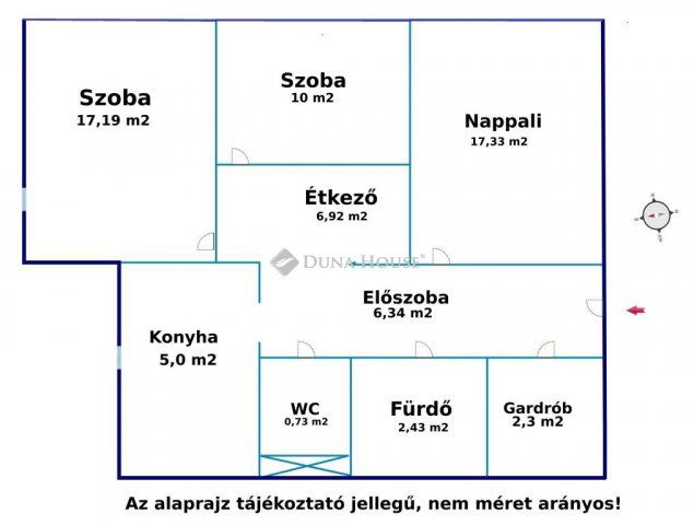 Eladó panellakás, Budapesten, III. kerületben 74.9 M Ft, 3 szobás