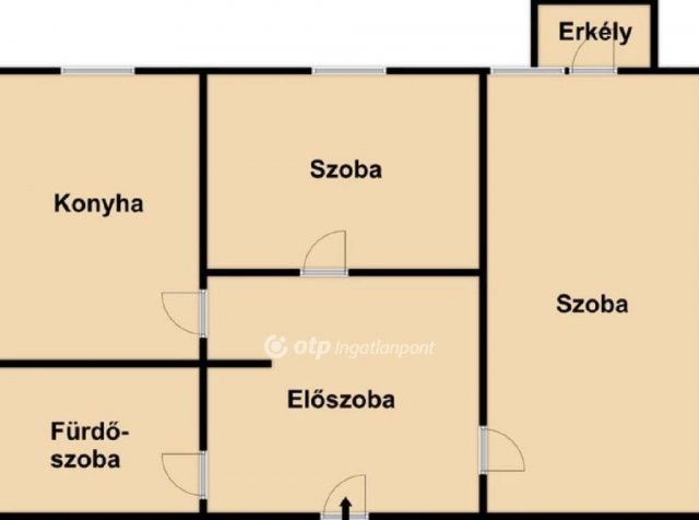 Eladó panellakás, Debrecenben 54.9 M Ft, 2 szobás