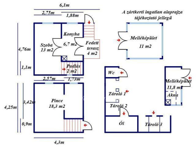 Eladó családi ház, Kecskeméten 14.9 M Ft, 1+1 szobás