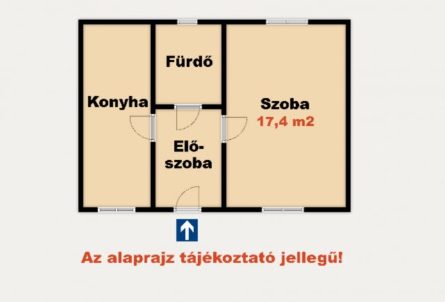 Eladó családi ház, Tompán 10.9 M Ft, 1 szobás