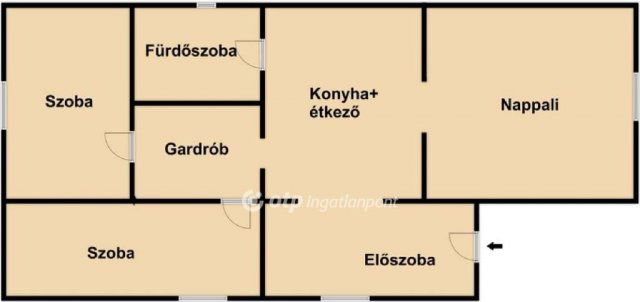 Eladó családi ház, Hosszúpályin 48.9 M Ft, 3 szobás