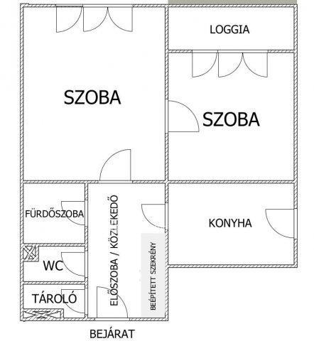 Eladó téglalakás, Egerben 60.5 M Ft, 2 szobás