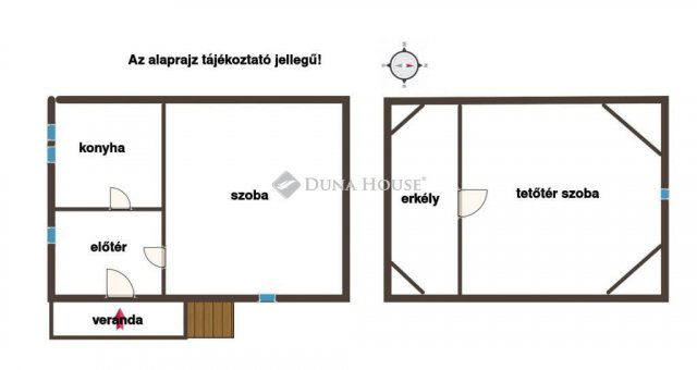 Eladó nyaraló, Verőcén, Guruntyi dűlőn 21 M Ft, 2 szobás