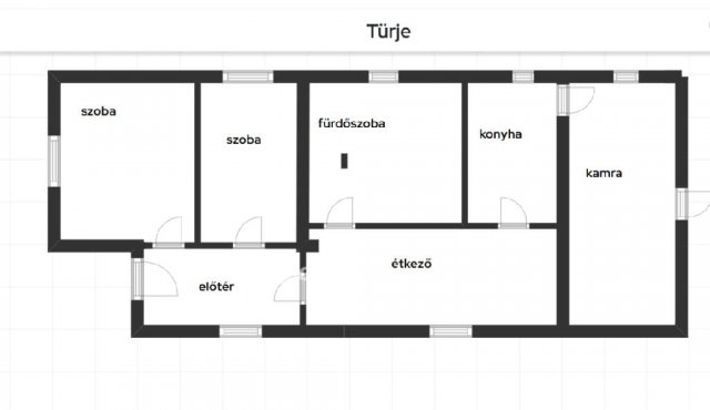 Eladó családi ház, Türjén 25 M Ft, 2 szobás