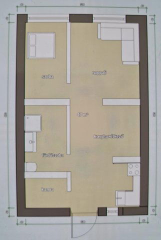 Eladó téglalakás, Szegeden 50 M Ft, 2 szobás