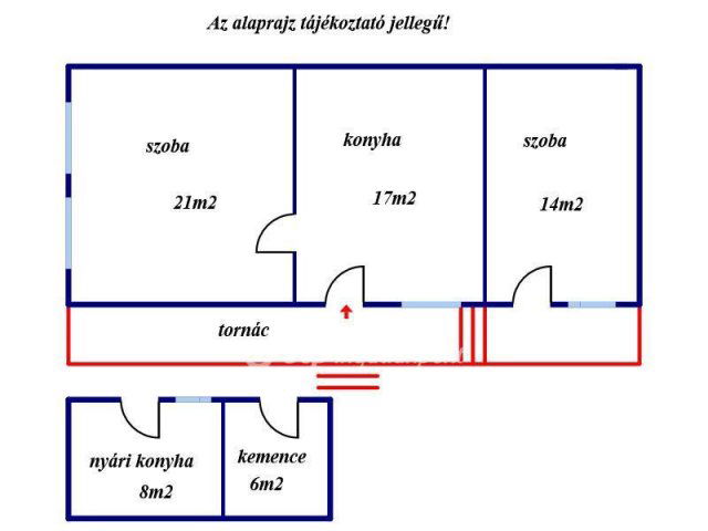 Eladó családi ház, Szurdokpüspökin 8.7 M Ft, 2 szobás