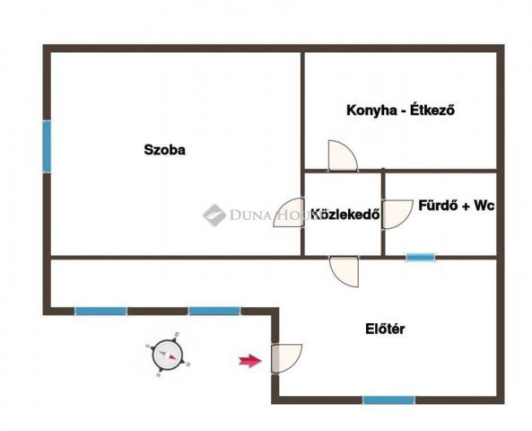 Eladó családi ház, Szakcson 5.65 M Ft, 1 szobás