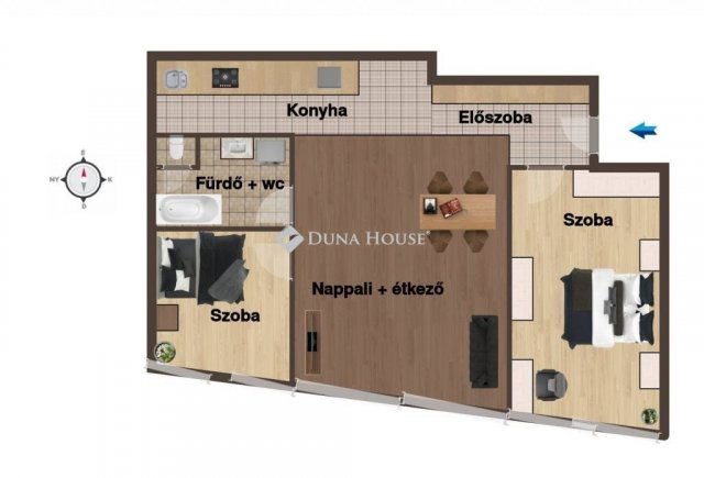 Kiadó téglalakás, albérlet, Debrecenben 320 E Ft / hó, 3 szobás