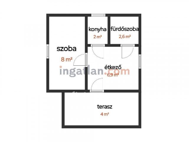 Eladó nyaraló, Tiszakécskén 24.9 M Ft, 1 szobás