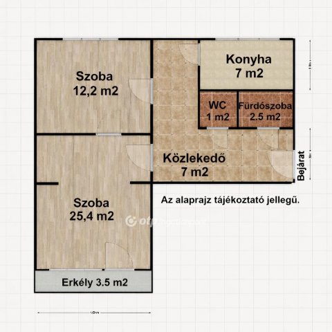 Eladó panellakás, Győrött 51.8 M Ft, 2 szobás