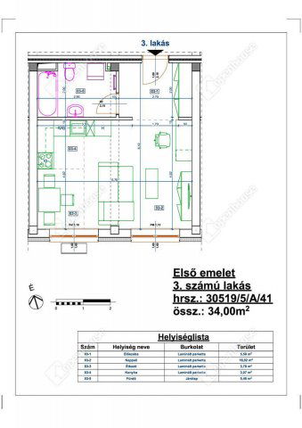 Eladó téglalakás, Miskolcon 28 M Ft, 1 szobás