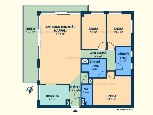 Kiadó téglalakás, albérlet, Budapesten, II. kerületben