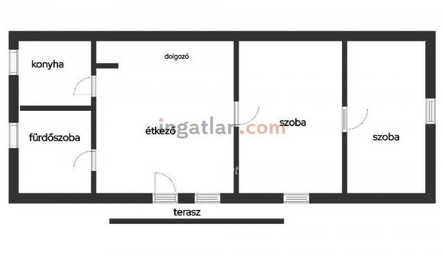 Eladó családi ház, Túrkevén 11.9 M Ft, 1+1 szobás