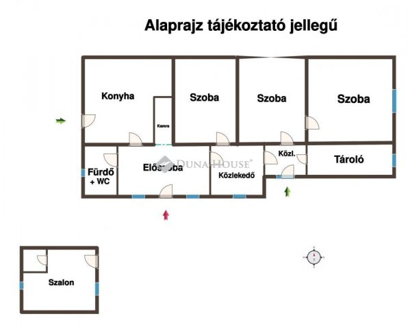 Eladó családi ház, Gyulán 59.9 M Ft, 3 szobás