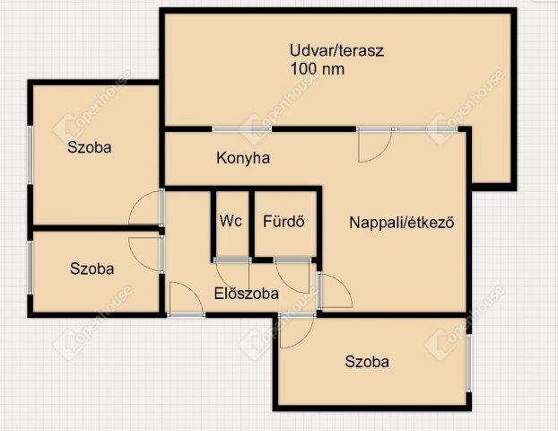 Eladó panellakás, Tatabányán 68.9 M Ft, 4 szobás
