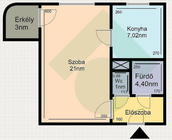 Eladó panellakás, Budapesten, IV. kerületben 54.9 M Ft, 1 szobás