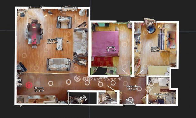 Eladó téglalakás, Miskolcon 59.9 M Ft, 3 szobás