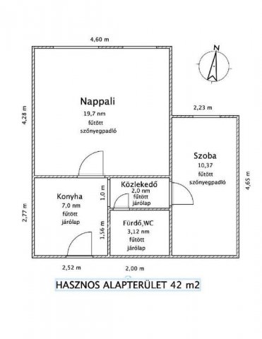 Eladó panellakás, Ajkán 32.9 M Ft, 1+1 szobás