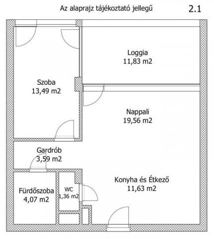 Eladó téglalakás, Keszthelyen 75 M Ft, 2 szobás