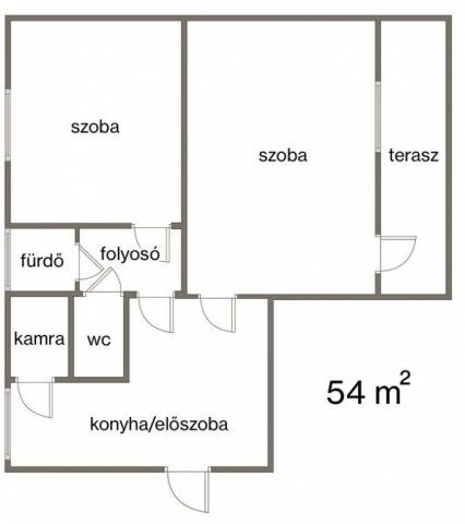 Eladó téglalakás, Hatvanban 43.8 M Ft, 2 szobás