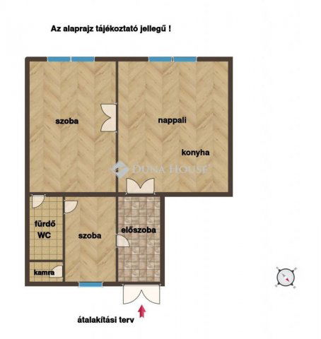 Eladó téglalakás, Budapesten, XX. kerületben 45.9 M Ft, 2 szobás