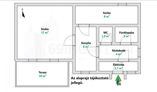 Eladó téglalakás, Budapesten, XVI. kerületben 33.8 M Ft