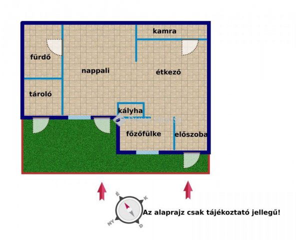 Eladó családi ház, Nagymaroson 24.9 M Ft, 1 szobás