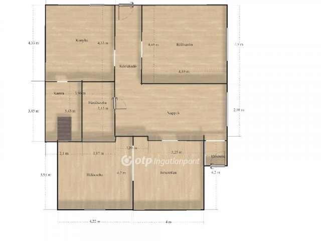 Eladó családi ház, Egerfarmoson 7.9 M Ft, 3 szobás