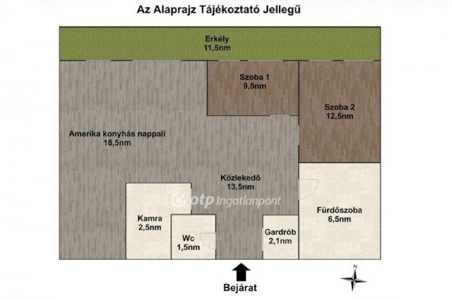 Eladó téglalakás, Győrött 109.5 M Ft, 2+1 szobás
