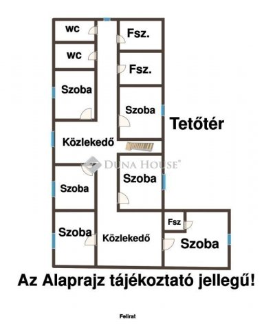 Eladó hotel, Dunaföldváron 179.5 M Ft, 6 szobás